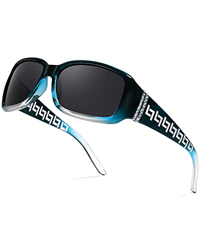 Lunettes de soleil polarisées strass au design styliste haut de gamme et teinte UV400