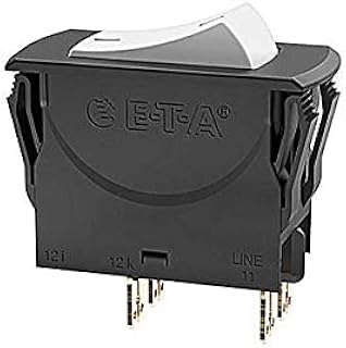 Circuit Breaker Thermal 20A 240V AC 50V DC Rocker Panel Mount 3120-N321-P7T1-W02D-20A