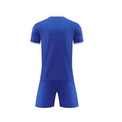 Boys Soccer Jersey Set Shorts Sleeve Crewneck Tops Shorts Set Lightweight Breathable Training Athletic Clothes2