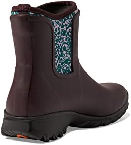 BOGS Women's Sauvie Slip-on Boot Spotty Ankle, Burgundy Multi, 6 | Image 4