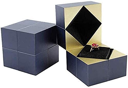 Boîte à bijoux magique rotative - Boîte à bijoux créative - Bague proposale - Bracelet - Collier - Pendentif - Boîte à bijoux Marriage Surprise Cover