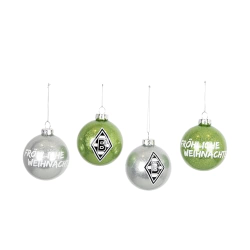 Borussia Mönchengladbach Christbaumkugeln – 4er Set mit Vereinslogo | Offizieller Fanartikel Fohlenshop | Weihnachtsbaumschmuck aus Glas Ø 7,5 cm | Edle Deko für Fans & Fohlenfamilien Borussia Mönchengladbach Christbaumkugeln – 4er Set mit Vereinslogo | Offizieller Fanartikel Fohlenshop | Weihnachtsbaumschmuck aus Glas Ø 7,5 cm | Edle Deko für Fans & Fohlenfamilien