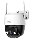 Imou 2K Cámara Vigilancia WiFi Exterior 360°, PTZ ...: 【Visión Nocturna en Color 30M y Panorámica de 360°】Con 355° horizontal y 90° vertical, camara vigilancia wifi exterior gira suavemente y sin demora, para que no se pierda ningún rincón. Con 2 LED blancos, 1 LED infrarrojo, puede cambiar los 3 modos d...