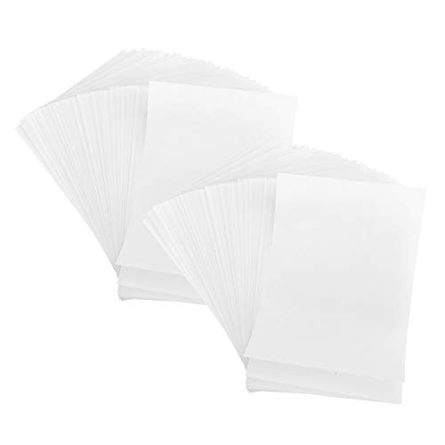 100PCS Carbon Transfer Paper, Translucent Professional Tracing Paper Embossing Ink for Sketching Drawing Animation (White)