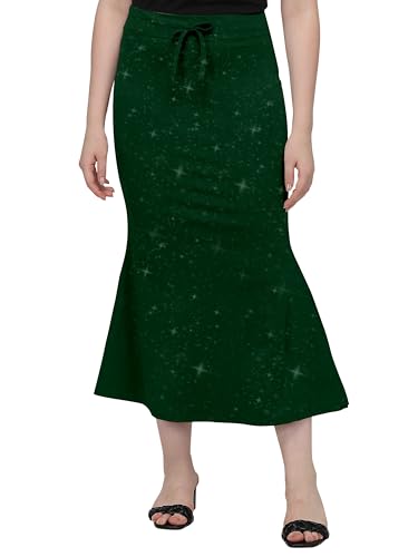 Image of Mehrang Stretchable Shimmer Saree Shapewear Petticoat for Women, Skirts for Women,Shape Wear Dress for Saree