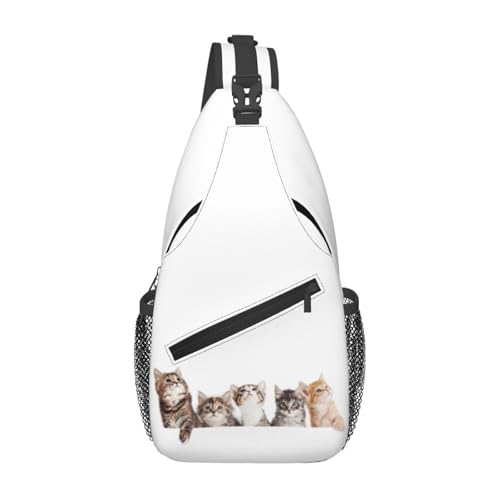 ボディバッグ おもしろ 猫 猫柄 面白い ねこ ショルダーバッグ 斜めがけ 肩掛け 胸バッグ ワンショルダー メンズ レディース 大容量 多機能 軽量 アウトドア お出かけ 通学 通勤