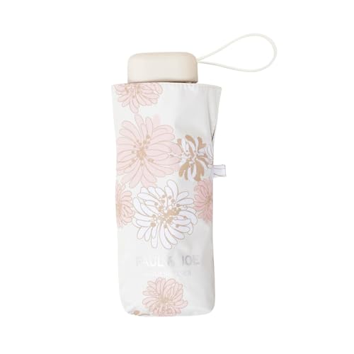PAUL & JOE ACCESSOIRES （ポール&ジョー） 日傘 晴雨兼用 折りたたみ傘 コンパクト 遮光 遮熱 UV 50cm 12137 クリザンテーム ホワイト