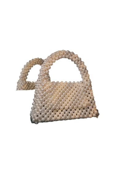 The Top Knott Crystal Pearl Beaded Bag for Ladies, Luxury Formal Purses for Girls, Mini Fashion Handbag for Women, Latest Evening Gifting Bag