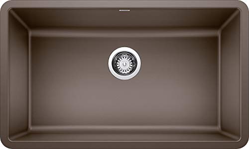 BLANCO 442537 PRECIS SILGRANIT Undermount Kitchen Sink, Café Brown
