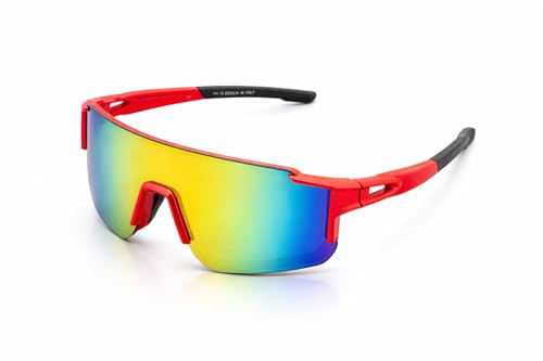 Image of Zynic Men's Stylish Sports Sunglasses For Unisex | UV400 Protection Classic Wrap Around Googles |Sports Shades for Driving,Cyclining Outdoor & Travel | Googles for man's