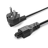 Câble d'alimentation Cloverleaf CYD de 1,8 m, sans danger et haute sécurité. Compatible avec la station de charge, la sauvegarde sans fil, la station de base Wi-Fi, le chargeur d'ordinateur portable, le chargeur d'appareil photo et d'autres appareils nécessitant un câble d'alimentation à 3 broches.