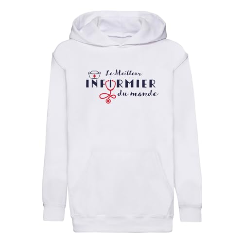 Sweat à capuche enfant motif hôpital pour l'école et les loisirs