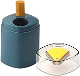 Toothpick Holder Dispenser, Pop-Up Automatic Toothpick Dispenser, Toothpick Storage Box Blue Durable Processing