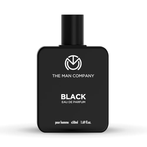 Image of The Man Company Black Eau De Parfum For Men | Fresh Woody Fragrance | Long-Lasting Scent | Evening & After-Hours Wear | 50ml