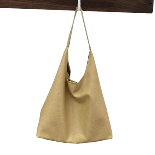Sac à main en cuir pour femme - Grand sac fourre-tout moderne noir et marron