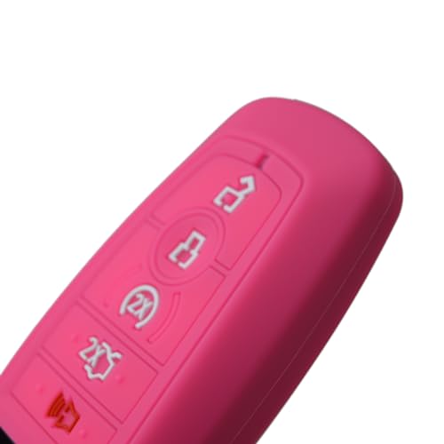 Image of Silicone Key Fob Cover Protector for Ford Mustang Fusion Raptor F150 F250 Explorer Expedition Bronco & Lincoln Aviator Corsair 2020
