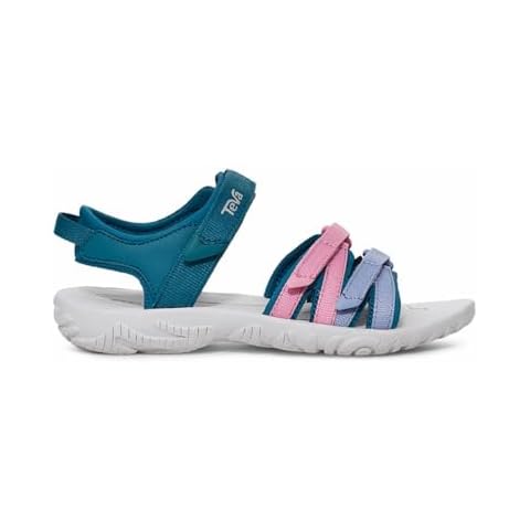 Teva Tirra Sandal for Girls, Blue Coral Multi Cover