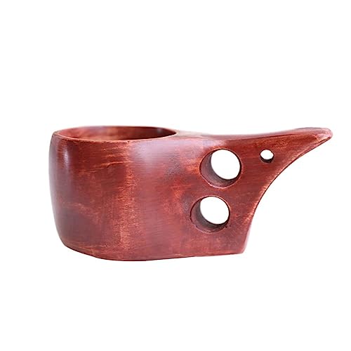 Alipis Wooden Sugar Holder Jar with Handle Unique Cube Sugar Container for Home Coffee Shop Desktop Decor for Ingredients Storage
