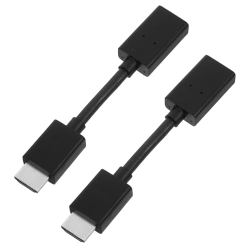 Operitacx 2 piezas Extensión Cable Macho Hembra Paquete Conectores Chapados para Tv Laptop y Proyector Resistente y Compacto