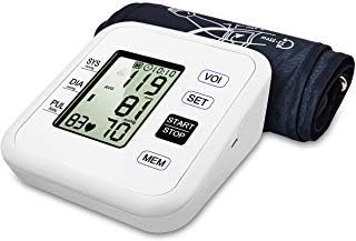 Blood Pressure Monitor Upper Arm Digital Voice Smart BP Meter with Large Display FDA Approved Included Storage Bag by Kimitech