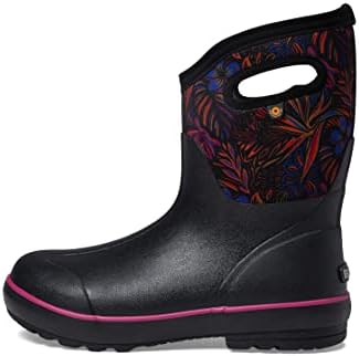BOGS Women's Classic II-Paradise Snow Boot, Black Multi, 6 | Image 3
