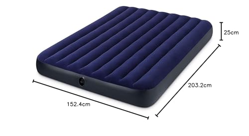 Intex Vinyl Classic Downy Airbed Queen, Blue