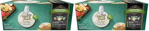 Image of Fancy Feast Purina Wet Cat Food Variety Pack, Medleys Primavera Collection - (4 Packs of 12) 3 oz. Cans
