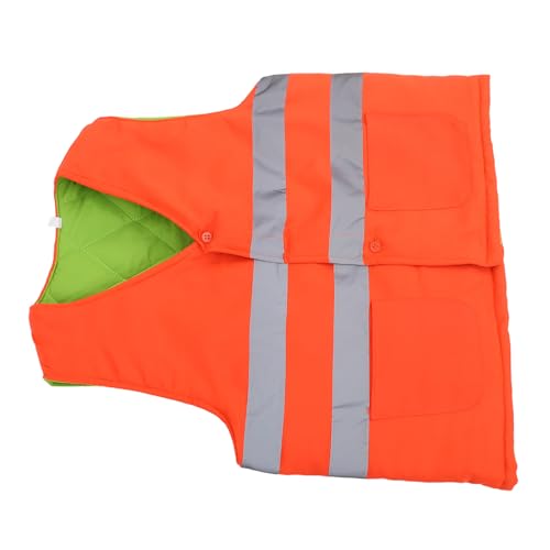 Gilet thermique d’hiver haute visibilité avec poches et tissu anti-déchirure