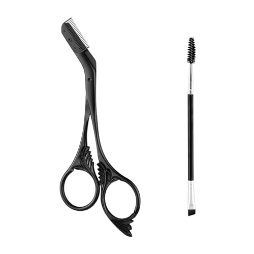 Ciseaux à sourcils et peigne à sourcils – ensemble d’outils de beauté portables