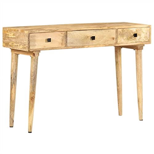 ZQQLVOO Mesa consola de 115 x 35 x 76 cm, madera maciza de mango, mesa de consola, mesa de consola, mesa de pasillo, mesa de entrada, aparador, mesa auxiliar para entrada y pasillo