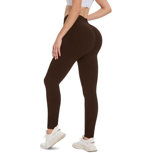 AMIYOYO Scrunch Butt Leggings Damen Push Up High Waist Sport Leggins Booty...