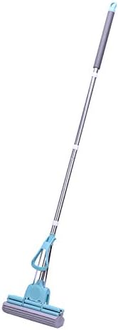 Leekerry PVA sponge mop with super absorbent sponge head （11 ’’） and Adjustable length handle （43.3 ’’ or 57.1 ’’） for Home Floor Kitchen Living Room Bathroom Cleaning Tools