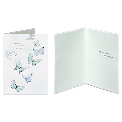 Image of Papyrus Deluxe Boxed Sympathy Card Assortment, Flowers and Butterflies (4-Count)