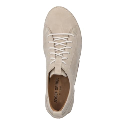 Image of Josef Seibel Fergey 56 Sneakers for Women - Full Grain Leather Construction - Padded Insole - Flexible Outsole Creme Capri EU 42 (US Women's 11) M
