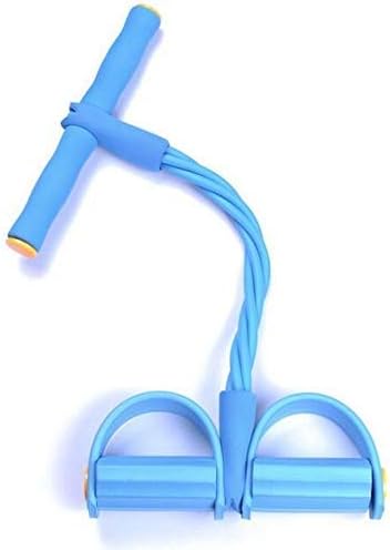 Cartshopper Multifunctional 2 Tubes Latex Foot Elastic Pull Rope Expander Muscle Fitness Workout Pedal Sports Equipment Resistance Bands