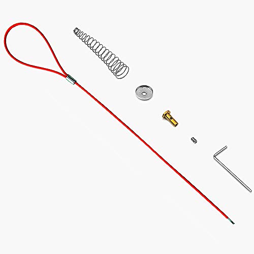 Gate Latch Cable Pull Gate Opener Adjustable From 2" To 6" Posts Stainless Steel Spring Red #TOP1