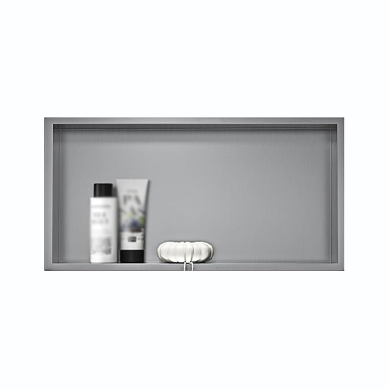 Étagère murale de douche en acier inoxydable brossé, niche étanche multi-tailles haut de gamme