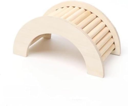 Runsweat木製ハムスター遊び場セット|星空の隠れ家、はしご、迷路。小さなペットの噛みつき防止の遊び場として、運動やストレス解消にも最適です。 (A)