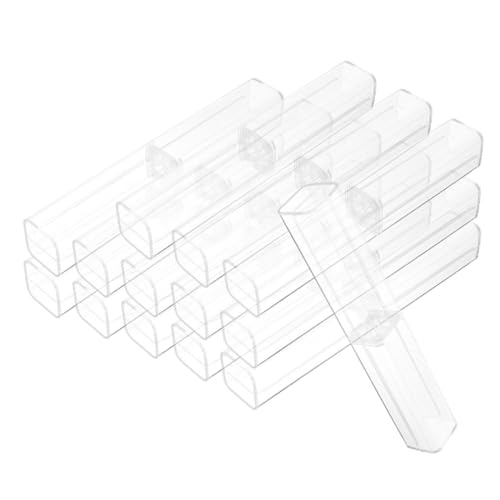 Boîtes d'emballage plastique pour stylos à bille transparentes et légères en lot de 50