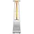 Tangkula Patio Propane Heater, 42,000 BTU Pyramid Outdoor Heater with Tip-Over and Flameout Protection, Quartz Glass Tube, Wheels