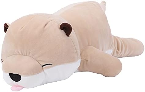 Cute Otter Plush, Soft Sea Otter Stuffed Animal Hugging Pillow, Sea Otter Plushie Gift for Boys Girls Kids Toddlers Children, Adorable Sea Animal Plush Toy, Creative Stuffed Otter Decoration, 20"