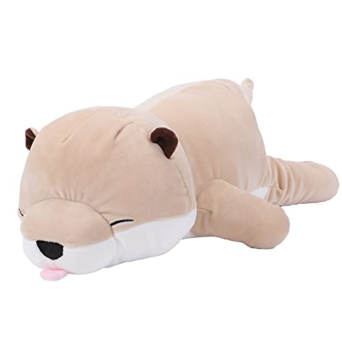 Cute Otter Plush, Soft Sea Otter Stuffed Animal Hugging Pillow, Sea Otter Plushie Gift For Boys Girls Kids Toddlers Children, Adorable Sea Animal Plush Toy, Creative Stuffed Otter Decoration, 20" #TOP1