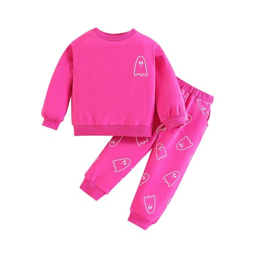 Toddler Kids Comfy Sets Long Sleeve Crewneck Sweatshirt Tops Elastic Waist Joggers Pants Casual Soft Cute Fall Winter Outfits