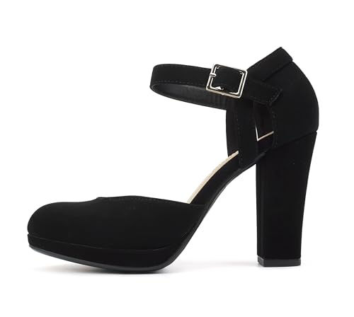 Image of Soda inchAyden inch ~ Women Mary Jane Ankle Strap Cushion High Heel Pump Shoe