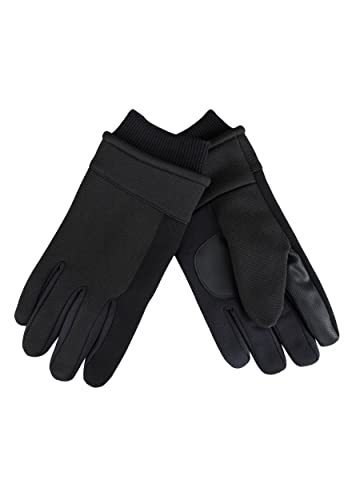 Dockers Gants d'hiver en tissu chaud pour homme avec capacité tactile de smartphone, Noir Sport, Medium