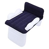 Asixxsix Kleinkind-Flugzeugbett, Flugzeugsitzverlängerung für Kinder, Aufblasbare Luftmatratze, Tragbares Baby-Reisebett mit Schnell Aufblasbarer Handpumpe, Aufblasbares Flugzeugbett für (Dunkelblau)