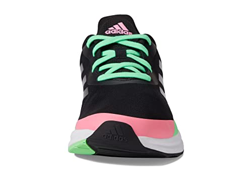 adidas Boy's Fortarun (Little Kid/Big Kid) Black/Black/Beam Pink 2 7 Big Kid M3