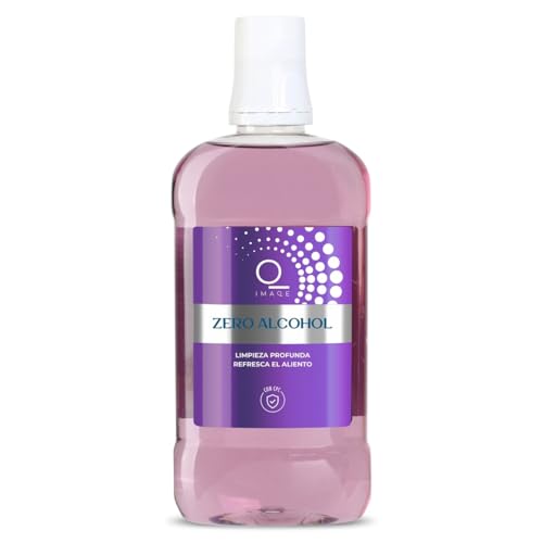 IMAQE Enjuague Bucal Acción Total, Promueve el Cuidado Oral Total, Sin Aluminio, Sin Soya, Libre de Plástico, Menta, Amigable con el Medio Ambiente, Libre de Alérgenos Comunes, Bote 500 ml