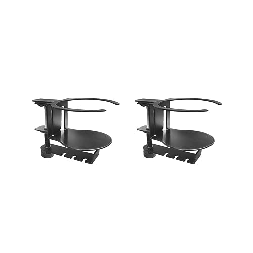 Tityvirnix 2 set Metal Headphone Hanger Headphone Hook Headset Stand Under Table 360 Degree