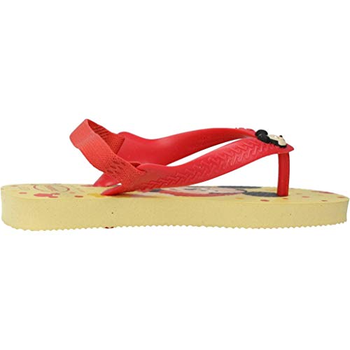 Chinelo Disney Classics, Havaianas, Bebê Unissex, Amarelo/Vermelho, 21